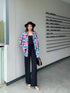 Summer Floral Shirts With Tang Tops and Trousers sets